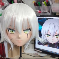 (GLA034)Customize Character'! Female/Girl Resin Full/Half Head With Lock Anime Cosplay Japanese Animego Kigurumi Mask (GLA034)Customize Character'! Female/Girl Resin Full/Half Head With Lock Anime Cosplay Japanese Animego Kigurumi Mask
